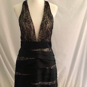 Bebe deep V neck cocktail/club/formal dress Lacey